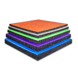 Rubber tile with EPDM surface