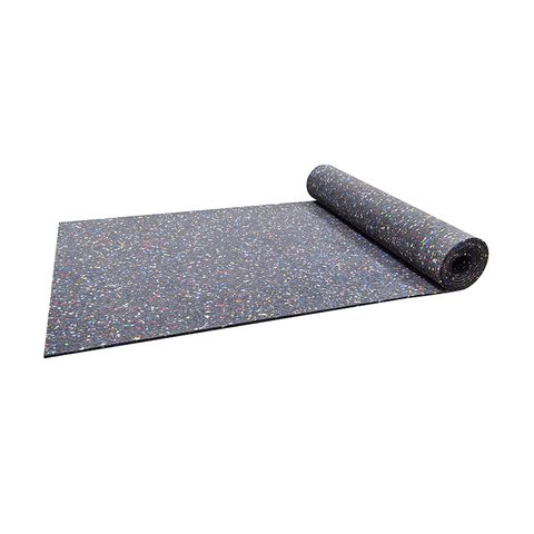 recycled rubber roll with EPDM speckles for gym and studio flooring