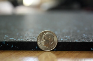low-noise rubber flooring