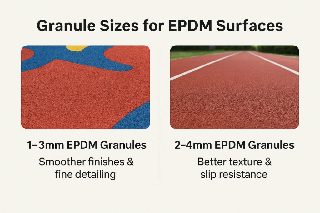 Granule size comparison