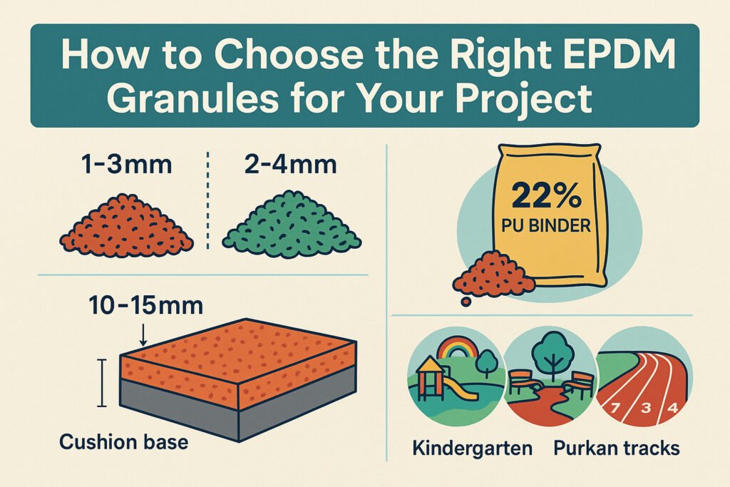 EPDM granules selection guide