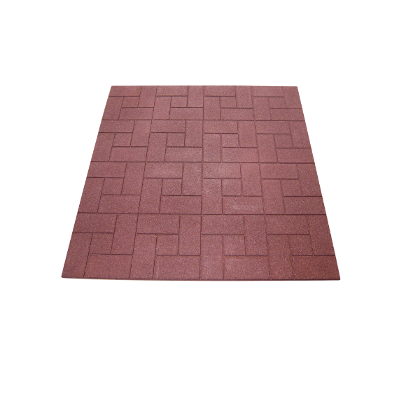 Textured rubber tiles for horse stable floors