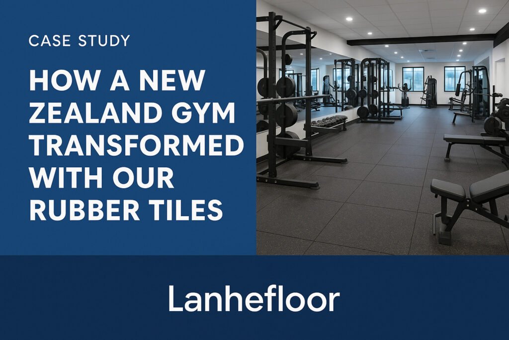 New Zealand gym transformed with Lanhefloor rubber tiles for improved safety and design