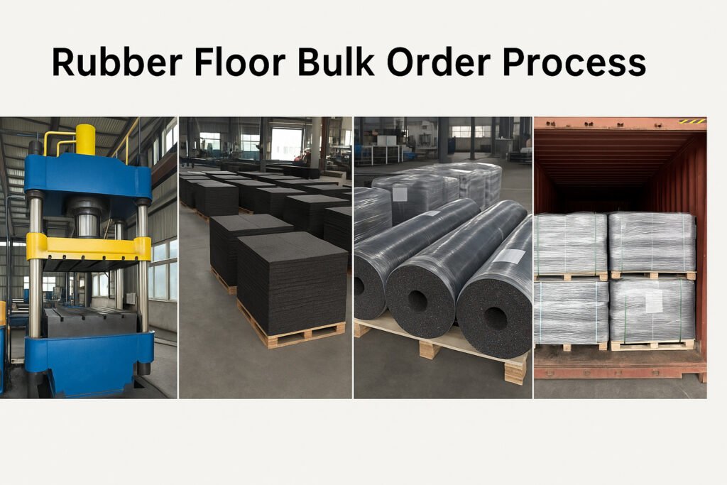 Lanhefloor rubber flooring production