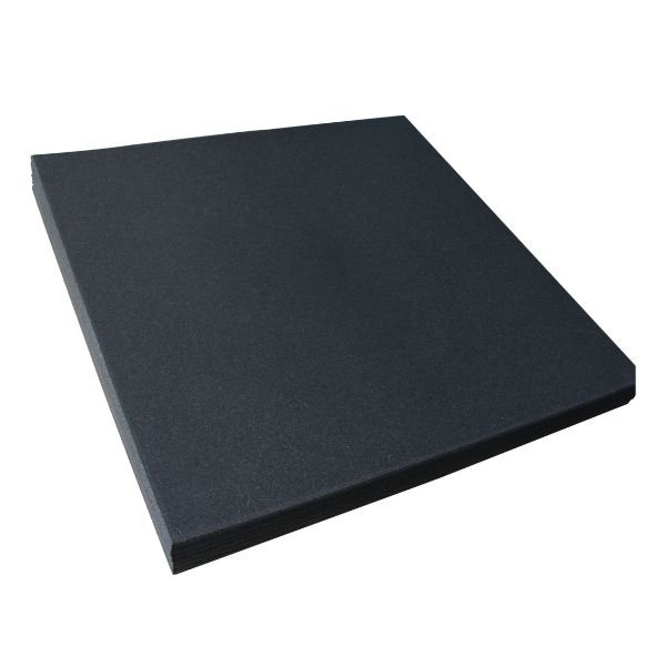 tiny granule rubber tile all black