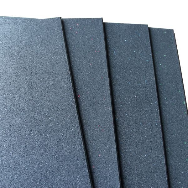 tiny granules rubber tile with color dots