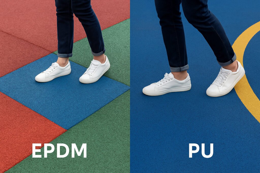 EPDM vs PU flooring comparison
