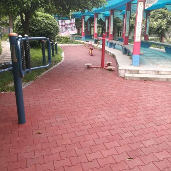 path way rubber tile project in korea